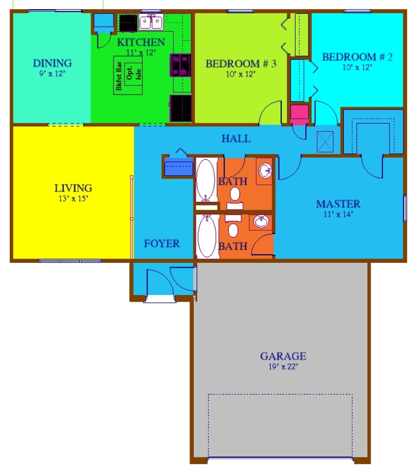 The Parkwood - Main Level Plan